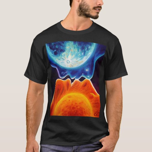 Sonne und Mond küssen T-Shirt (Vorderseite)