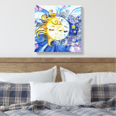Sonne und Mond Leinwanddruck (Insitu (Schlafzimmer))
