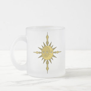 Sonne und Mond Mattglastasse