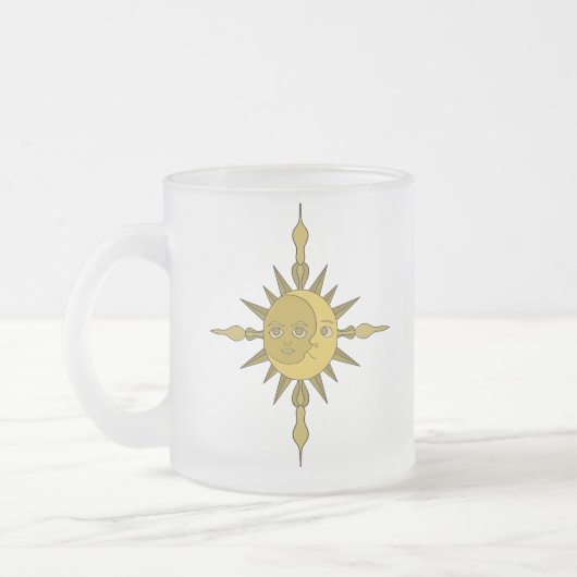 Sonne und Mond Mattglastasse (Links)