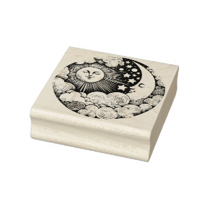 Sonne und Mond MoonChild Sunshine Gummistempel