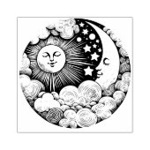 Sonne und Mond MoonChild Sunshine Gummistempel (Prägung)