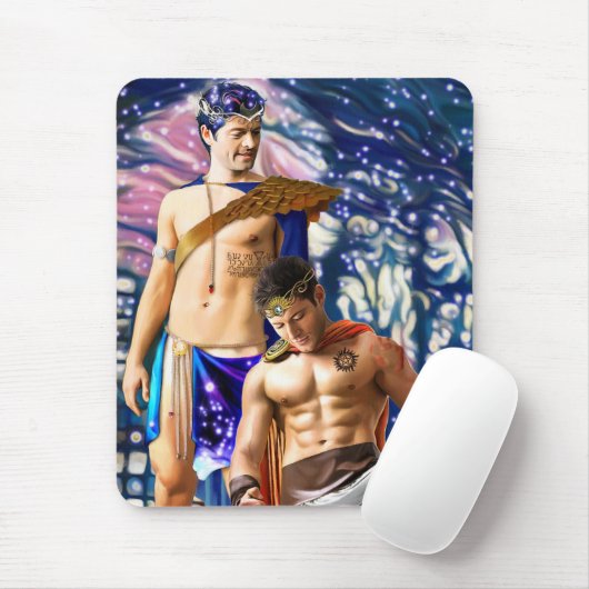 Sonne und Mond Mousepad (Mit Mouse)