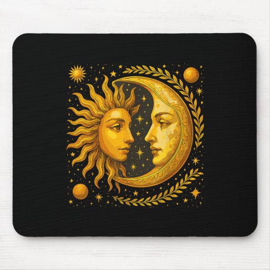 Sonne und Mond Mousepad (Vorne)
