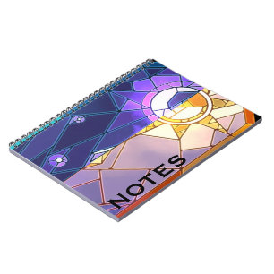 Sonne und Mond Notizbuch Notizblock