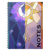 Sonne und Mond Notizbuch Notizblock (Vorderseite)