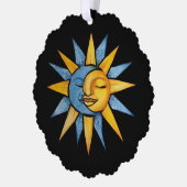 Sonne und Mond Ornament Karte (Links)