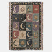 Sonne- und Mond-Patchwork-Gewebe-Decke Decke (Vorderseite Vertikal)
