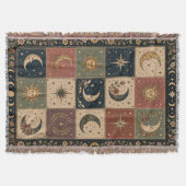 Sonne- und Mond-Patchwork-Web-Decke Decke (Vorderseite)