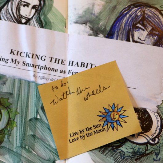 Sonne und Mond Post-it Klebezettel