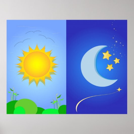 Sonne und Mond Poster (Vorne)