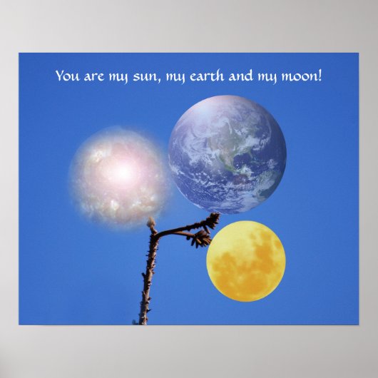 Sonne und Mond Poster (Vorne)