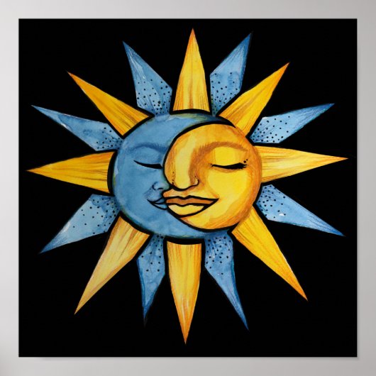 Sonne und Mond Poster (Vorne)