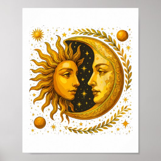 Sonne und Mond Poster (Vorne)