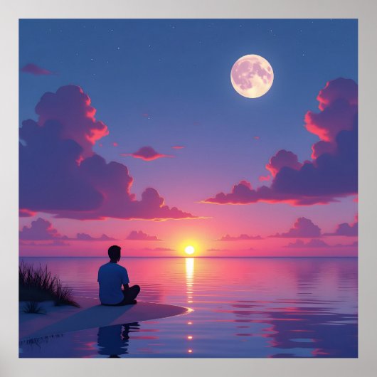 Sonne und Mond Poster (Vorne)