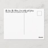 Sonne und Mond Postkarte (Rückseite)