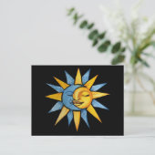 Sonne und Mond Postkarte (Stehend Vorderseite)