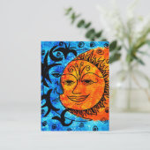 Sonne und Mond Postkarte (Stehend Vorderseite)