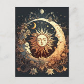Sonne und Mond Postkarte (Vorderseite)