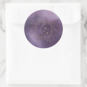 Sonne und Mond Runder Aufkleber (Tasche)