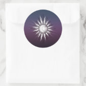 Sonne und Mond Runder Aufkleber (Tasche)