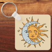 Sonne und Mond Schlüsselanhänger (Vorderseite)
