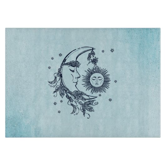 Sonne und Mond Schneidebrett (Vorderseite)
