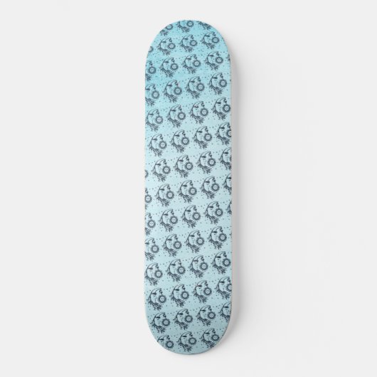 Sonne und Mond Skateboard (Vorderseite)