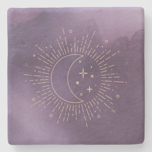 Sonne und Mond Steinuntersetzer (Vorderseite)