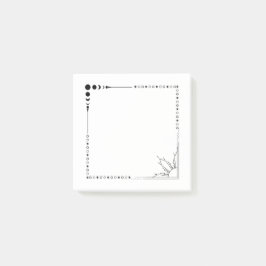 Sonne und Mond stellen ihre Post-it Klebezettel