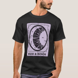Sonne und Mond Tarotkarte Mystische Karten Okkulti T-Shirt