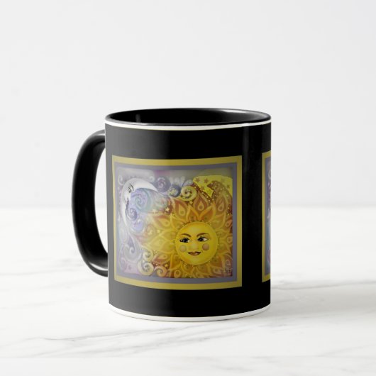 Sonne und Mond Tasse (Vorderseite Links)