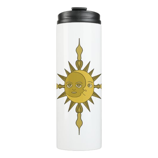 Sonne und Mond Thermosbecher (Vorderseite)