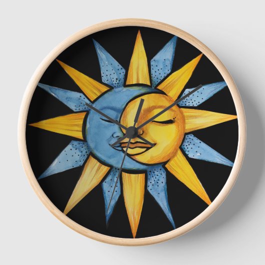 Sonne und Mond Uhr (Vorderseite)
