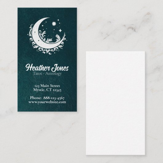 Sonne und Mond Visitenkarte (Vorne/Hinten)
