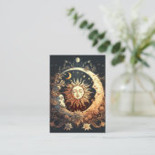 Sonne und Mond Visitenkarte (Stehend Vorderseite)