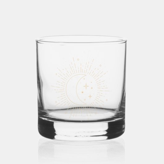Sonne und Mond Whiskyglas (Vorderseite)