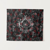 Sonne und Mond, Wicca, Hexe, Heide, Halloween Wandteppich (Vorderseite (Horizontal))