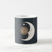 Sonne- und Mondbalance Kaffeetasse (Mittel)