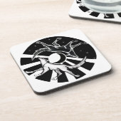 Sonne und Mondwölfe Getränkeuntersetzer (Linke Seite)