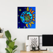 SONNE UND MUNDSCHUHE POSTER (Heimbüro)