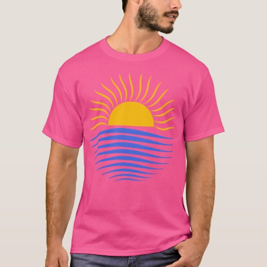 Sonne und Ozean T-Shirt (Vorderseite)