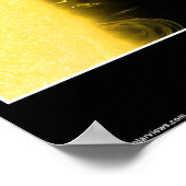 Sonne und Planeten des Sonnensystems Poster (Ecke)