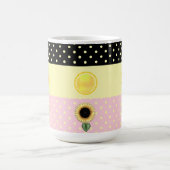 Sonne und Punkte Kaffeetasse (Mittel)