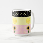 Sonne und Punkte Kaffeetasse (VorderseiteRechts)