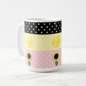 Sonne und Punkte Kaffeetasse (Vorderseite Links)