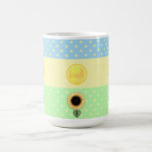 Sonne und Punkte Kaffeetasse (Mittel)