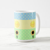 Sonne und Punkte Kaffeetasse (VorderseiteRechts)
