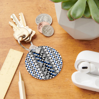 Sonne und Regen - Blau - Schlüsselanhänger