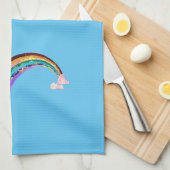 Sonne und Regenbogen 2 Geschirrtuch (Viertel Falte)